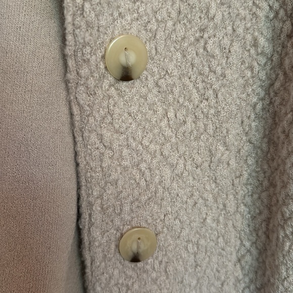 VINCE Bouclé Sweater Blazer - Cream - Picture 5 of 8